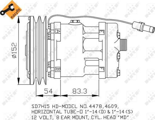 NRF 32756 - Compressore, Climatizzatore autozon.pro