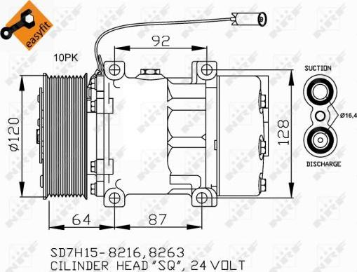 NRF 32709 - Compressore, Climatizzatore autozon.pro