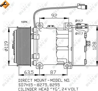 NRF 32705 - Compressore, Climatizzatore autozon.pro