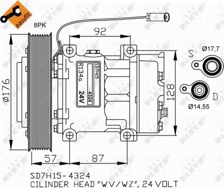 NRF 32700G - Compressore, Climatizzatore autozon.pro