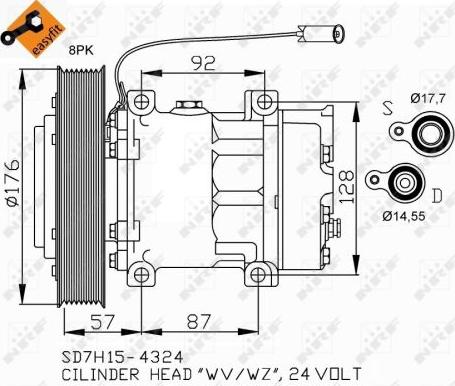 NRF 32700 - Compressore, Climatizzatore autozon.pro