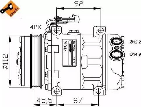 NRF 32701G - Compressore, Climatizzatore autozon.pro