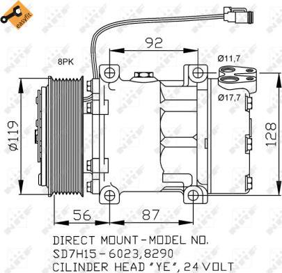 NRF 32703 - Compressore, Climatizzatore autozon.pro