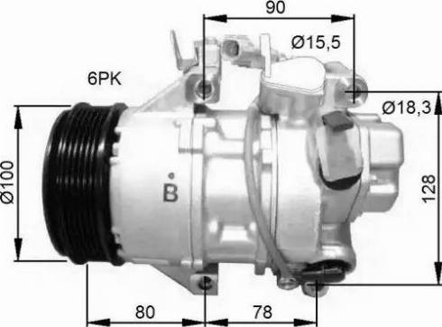 NRF 32736G - Compressore, Climatizzatore autozon.pro