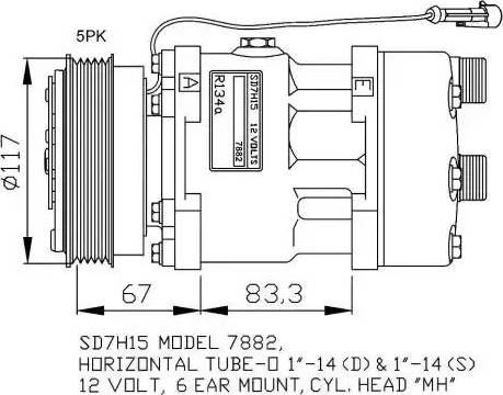 NRF 32779G - Compressore, Climatizzatore autozon.pro