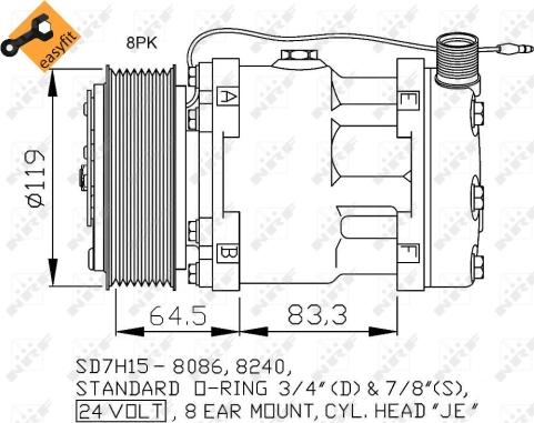 NRF 32770 - Compressore, Climatizzatore autozon.pro