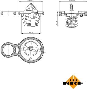 NRF 725094 - Termostato, Refrigerante autozon.pro