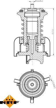 NRF 725095 - Termostato, Refrigerante autozon.pro