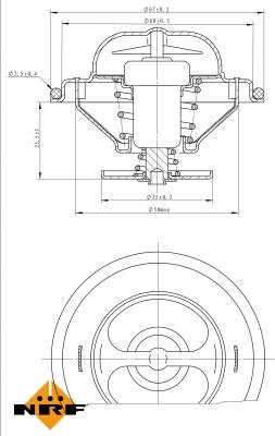 NRF 725096 - Termostato, Refrigerante autozon.pro