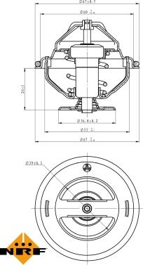 NRF 725098 - Termostato, Refrigerante autozon.pro