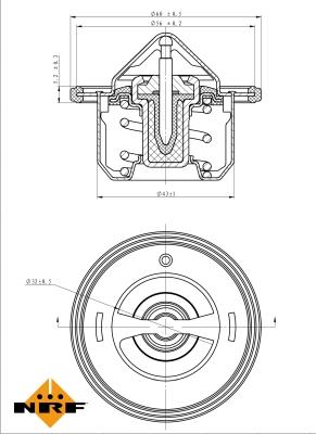 NRF 725097 - Termostato, Refrigerante autozon.pro