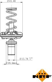 NRF 725049 - Termostato, Refrigerante autozon.pro