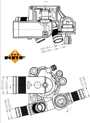 NRF 725045 - Termostato, Refrigerante autozon.pro