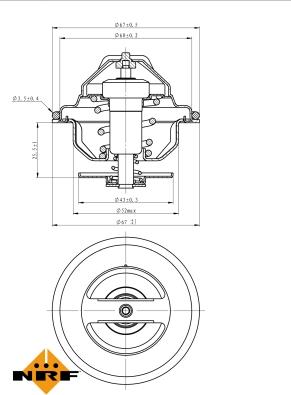 NRF 725047 - Termostato, Refrigerante autozon.pro