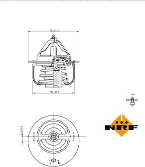 NRF 725054 - Termostato, Refrigerante autozon.pro