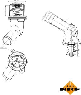 NRF 725055 - Termostato, Refrigerante autozon.pro