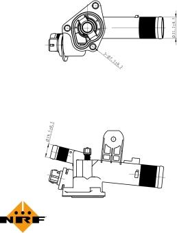 NRF 725056 - Termostato, Refrigerante autozon.pro