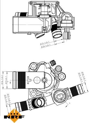 NRF 725051 - Termostato, Refrigerante autozon.pro