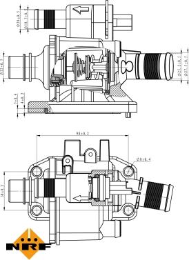 NRF 725058 - Termostato, Refrigerante autozon.pro