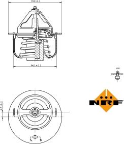 NRF 725057 - Termostato, Refrigerante autozon.pro