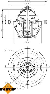 NRF 725065 - Termostato, Refrigerante autozon.pro