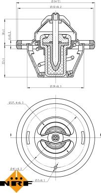 NRF 725066 - Termostato, Refrigerante autozon.pro