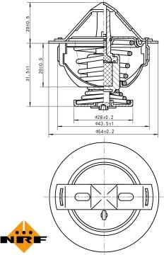 NRF 725060 - Termostato, Refrigerante autozon.pro