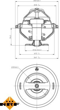 NRF 725063 - Termostato, Refrigerante autozon.pro