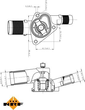 NRF 725009 - Termostato, Refrigerante autozon.pro