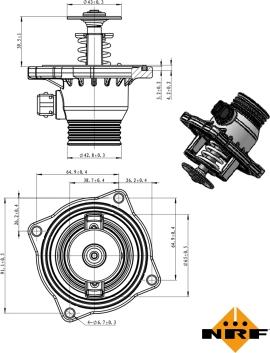 NRF 725005 - Termostato, Refrigerante autozon.pro