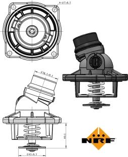 NRF 725002 - Termostato, Refrigerante autozon.pro