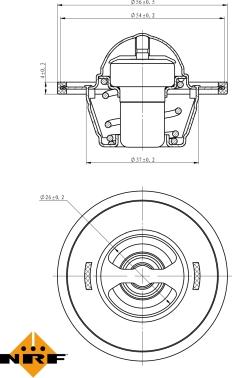 NRF 725016 - Termostato, Refrigerante autozon.pro