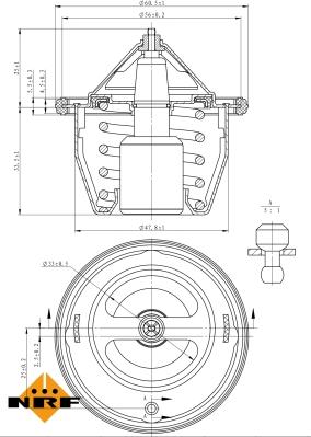 NRF 725012 - Termostato, Refrigerante autozon.pro