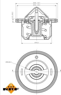 NRF 725084 - Termostato, Refrigerante autozon.pro