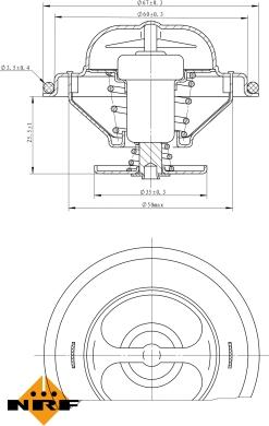 NRF 725086 - Termostato, Refrigerante autozon.pro