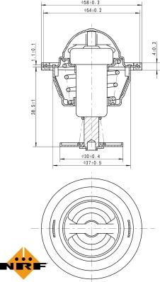 NRF 725083 - Termostato, Refrigerante autozon.pro