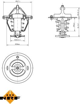 NRF 725087 - Termostato, Refrigerante autozon.pro