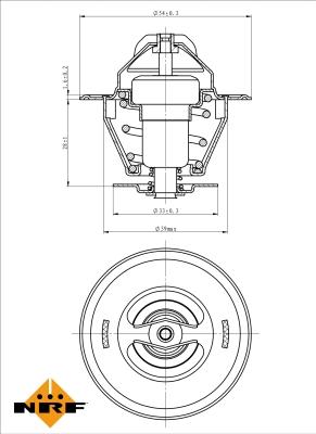 NRF 725036 - Termostato, Refrigerante autozon.pro