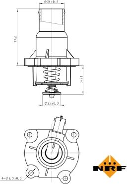 NRF 725030 - Termostato, Refrigerante autozon.pro