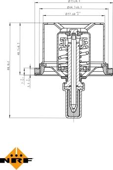 NRF 725029 - Termostato, Refrigerante autozon.pro