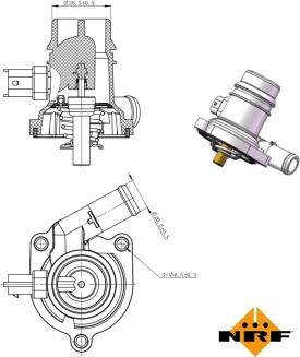 NRF 725025 - Termostato, Refrigerante autozon.pro