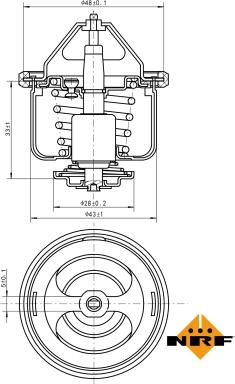 NRF 725026 - Termostato, Refrigerante autozon.pro