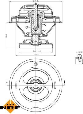 NRF 725074 - Termostato, Refrigerante autozon.pro