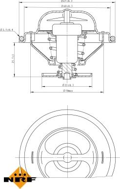 NRF 725070 - Termostato, Refrigerante autozon.pro