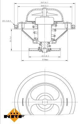 NRF 725071 - Termostato, Refrigerante autozon.pro