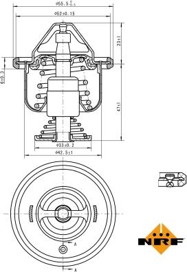 NRF 725199 - Termostato, Refrigerante autozon.pro