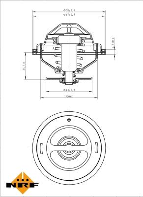 NRF 725194 - Termostato, Refrigerante autozon.pro