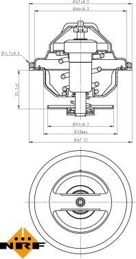 NRF 725192 - Termostato, Refrigerante autozon.pro