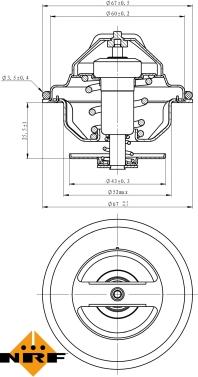 NRF 725197 - Termostato, Refrigerante autozon.pro