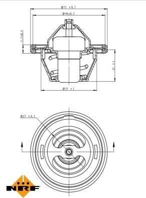 NRF 725149 - Termostato, Refrigerante autozon.pro